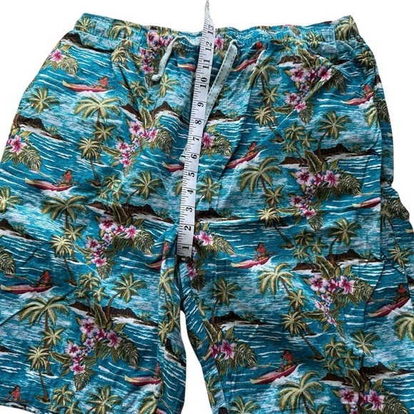 Tommy Bahama Baja Hula High Seas Tropical Floral Board Shorts Swim Trunks Large - Picture 7 of 10